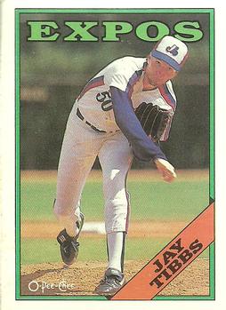 1988 O-Pee-Chee Baseball Cards 282     Jay Tibbs